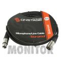 Przewód / Kabel mikrofonowy wtyk canon (XLR) - gniazdo canon (XLR) 4m / König CBXX-4